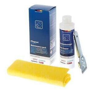 Bosch Induction Ceramic Glass Hob Cleaning Kit Scraper Cloth Cleaner Fluid Bosch Induction Ceramic Glass Hob Cleaning Kit Scraper Cloth Cleaner Fluid