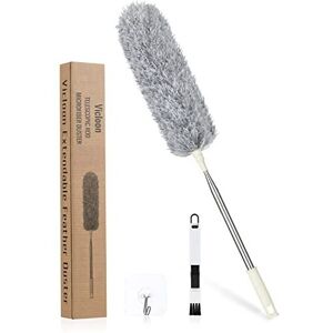Vicloon Extendable Ultra-Fine Microfiber Duster with 100-Inch Telescopic Pole, B Vicloon Extendable Ultra-Fine Microfiber Duster with 100-Inch Telescopic Pole, B