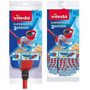 Vileda 3 X SuperMocio 3Action XL Mop with Extra Refill Vileda 3 X SuperMocio 3Action XL Mop with Extra Refill