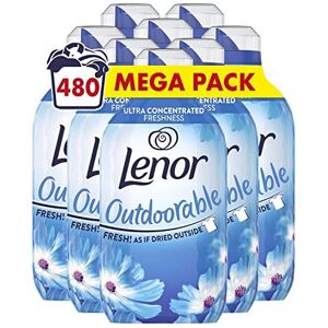 Lenor Outdoorable Fabric Conditioner, 480 Washes, 6.72 L (840 ml x 8), Spring Aw Lenor Outdoorable Fabric Conditioner, 480 Washes, 6.72 L (840 ml x 8), Spring Aw