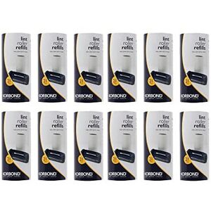 Korbond 12 Pack of Lint Roller Refills - 252 Pre-Cut Sticky Sheets - for ALL Fabric Types Korbond 12 Pack of Lint Roller Refills - 252 Pre-Cut Sticky Sheets - for ALL Fabric Types
