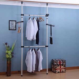 Unbranded Heavy Duty Telescopic Wardrobe Organizer Hanging Rail Garment Rack Unbranded Heavy Duty Telescopic Wardrobe Organizer Hanging Rail Garment Rack