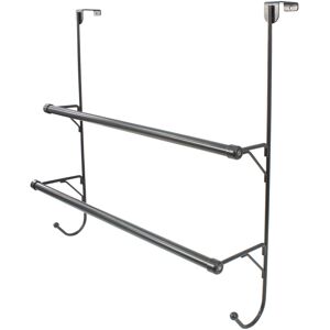 Daniel James Over The Door 2 Tier Towel Drying Organizer Storage Rack Bathroom Holder Hanger Daniel James Over The Door 2 Tier Towel Drying Organizer Storage Rack Bathroom Holder Hanger