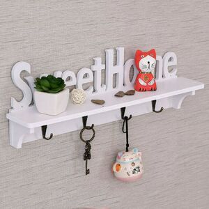 Unbranded Wooden Wall Mounted Sweet Home Hanging Hanger Hooks Clothes Key Holder Unbranded Wooden Wall Mounted Sweet Home Hanging Hanger Hooks Clothes Key Holder