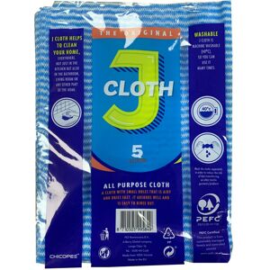 Johnson & Johnson The Original Genuine All Purpose Hygienic J Cloths Pack of 5 Blue Cloths Johnson & Johnson The Original Genuine All Purpose Hygienic J Cloths Pack of 5 Blue Cloths