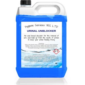 Easy HYGIENE URINAL BLUE 5L Descaler & Cleaner - Biocide Acidic Mix Removes Uric/Limescale, O Easy HYGIENE URINAL BLUE 5L Descaler & Cleaner - Biocide Acidic Mix Removes Uric/Limescale, O