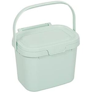Addis Everyday Kitchen Food Waste Compost Caddy Bin, 4.5 Litre, Mist Soft Green, Addis Everyday Kitchen Food Waste Compost Caddy Bin, 4.5 Litre, Mist Soft Green,
