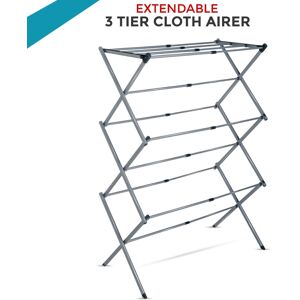 JANOON 3-Tier Space Saving Telescopic Airer JANOON 3-Tier Space Saving Telescopic Airer
