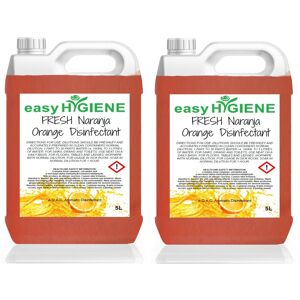 Easy HYGIENE NARANJA ORANGE Disinfectant 10 Litre (2x5L) Fresh Fragrance Kennel & Floor Clean Easy HYGIENE NARANJA ORANGE Disinfectant 10 Litre (2x5L) Fresh Fragrance Kennel & Floor Clean