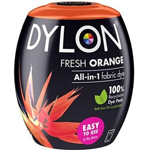 DYLON Washing Machine Fabric Dye Pod for Clothes & Soft Furnishings, Fresh Orang DYLON Washing Machine Fabric Dye Pod for Clothes & Soft Furnishings, Fresh Orang
