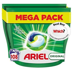 Ariel All-in-1 PODS Washing Liquid Laundry Detergent Tablets / Capsules, 108 Was Ariel All-in-1 PODS Washing Liquid Laundry Detergent Tablets / Capsules, 108 Was