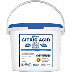 Pure Source Nutrition (10Kg) Citric Acid Fine Food Grade Anhydrous Descaler Pure Source Nutrition (10Kg) Citric Acid Fine Food Grade Anhydrous Descaler