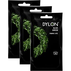 3 x Dylon Hand Fabric Dye Sachet And Soft Furnishing 50g - Olive Green 3 x Dylon Hand Fabric Dye Sachet And Soft Furnishing 50g - Olive Green