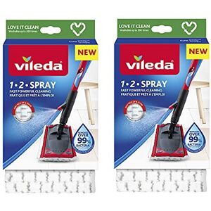 Vileda 1-2 Spray Microfibre Pads Refill Mop Head Replacement Set for Vileda Ultr Vileda 1-2 Spray Microfibre Pads Refill Mop Head Replacement Set for Vileda Ultr