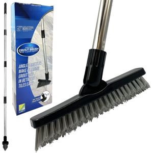 The Dustpan & Brush Store Grout Scrubbing Cleaning Brush Floor Scrub Angled Stiff Deck Handle The Dustpan & Brush Store Grout Scrubbing Cleaning Brush Floor Scrub Angled Stiff Deck Handle
