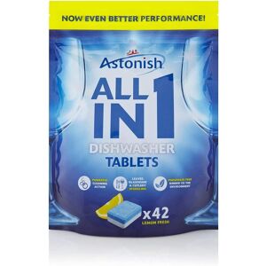 Astonish 5 In 1 Dishwasher Tablets - Lemon 42 Tabs Astonish 5 In 1 Dishwasher Tablets - Lemon 42 Tabs