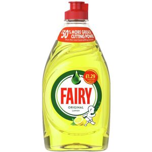 Fairy Lemon Washing Up Liquid with LiftAction 383ml (Pack of 10) Fairy Lemon Washing Up Liquid with LiftAction 383ml (Pack of 10)