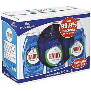 Fairy Antibacterial Washing Up Liquid Eucalyptus 870ml Pack of 6 Fairy Antibacterial Washing Up Liquid Eucalyptus 870ml Pack of 6