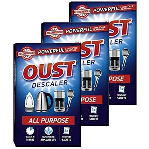 KRISP 3 x 3 sachets Oust All Purpose Descaler Cleaner Kettle Iron Household Appliances KRISP 3 x 3 sachets Oust All Purpose Descaler Cleaner Kettle Iron Household Appliances
