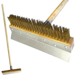 The Dustpan & Brush Store Pizza Oven Cleaning Brush Scraper Handle Wire Steel Barbeque Grill The Dustpan & Brush Store Pizza Oven Cleaning Brush Scraper Handle Wire Steel Barbeque Grill
