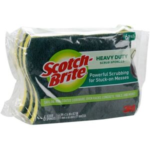 3M Scotch-Brite Heavy Duty Scrub Sponge Pack (6 Pc.) - Durable Non-Scratch Scrub 3M Scotch-Brite Heavy Duty Scrub Sponge Pack (6 Pc.) - Durable Non-Scratch Scrub