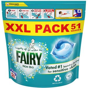 Fairy Non Bio Pods Sensitive Skin (51 Washes) Fairy Non Bio Pods Sensitive Skin (51 Washes)