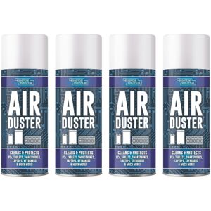 Rapide 4 x 400ML Air Duster Spray Can Clean Protects Laptop & Keybords Rapide 4 x 400ML Air Duster Spray Can Clean Protects Laptop & Keybords