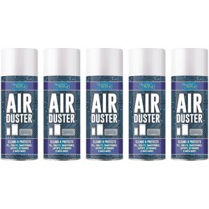 Rapide 5 x 400ML Air Duster Spray Can Clean Protects Laptop & Keybords Rapide 5 x 400ML Air Duster Spray Can Clean Protects Laptop & Keybords