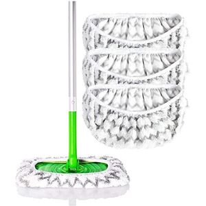 AMSAMOTION Microfiber Reusable Mop Pads Compatible For Swiffer Sweeper Mops AMSAMOTION Microfiber Reusable Mop Pads Compatible For Swiffer Sweeper Mops