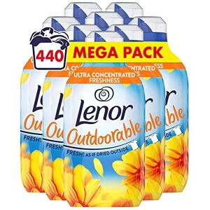 Lenor Outdoorable Fabric Conditioner, 440 Washes, 6.16 L (770 ml x 8), Summer Breeze, Lenor Outdoorable Fabric Conditioner, 440 Washes, 6.16 L (770 ml x 8), Summer Breeze,