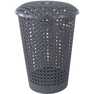 Daniel James (GREY ) Rattan Laundry Hamper Bathroom Washing Basket Linen 48L Storage Clothes Daniel James (GREY ) Rattan Laundry Hamper Bathroom Washing Basket Linen 48L Storage Clothes