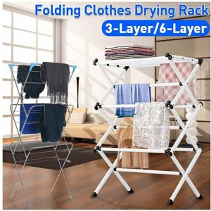 SHAH BEDDINGS LTD 3 Tier Heavy Duty Clothes Airer Dryer Laundry Horse Drying Rack Indoor Outdoor SHAH BEDDINGS LTD 3 Tier Heavy Duty Clothes Airer Dryer Laundry Horse Drying Rack Indoor Outdoor