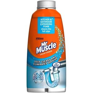 Mr Muscle Drain Foamer, Drain Cleaning Foam to Unblock & Eliminate Odour, 500 ml Mr Muscle Drain Foamer, Drain Cleaning Foam to Unblock & Eliminate Odour, 500 ml