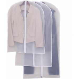Jazooli (Small (100x60cm), x3) Clear Suit Jacket Dress Garment Clothes Cover Dust Protec Jazooli (Small (100x60cm), x3) Clear Suit Jacket Dress Garment Clothes Cover Dust Protec