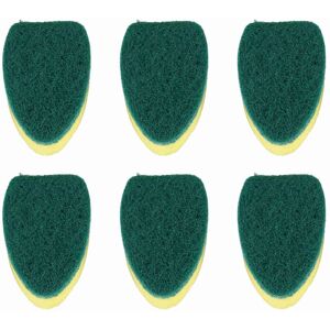 Spactz 6 Pack Dish Wand Refills Sponge Heads, Dish Wand Brush Replacement Sponge Dish W Spactz 6 Pack Dish Wand Refills Sponge Heads, Dish Wand Brush Replacement Sponge Dish W