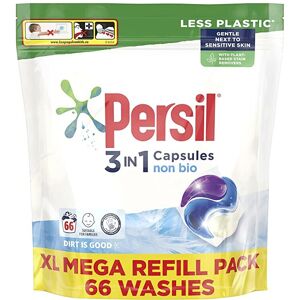 Persil Non Bio 3 in 1 Laundry Detergent Washing Pods Capsules Tablets XL Mega Refill Pa Persil Non Bio 3 in 1 Laundry Detergent Washing Pods Capsules Tablets XL Mega Refill Pa