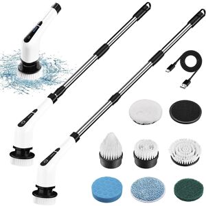 Lieberwell Electric Spin Scrubber, Cordless Electric Cleaning Brush with 7 Replaceable Brus Lieberwell Electric Spin Scrubber, Cordless Electric Cleaning Brush with 7 Replaceable Brus