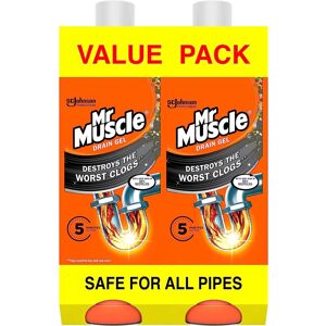 Mr Muscle Gel Drain Unblocker 2 x 1 Litre Mr Muscle Gel Drain Unblocker 2 x 1 Litre
