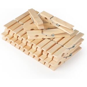 LND Gifts 30 Solid Wooden Clothes Pegs Clips Washing Line Dry Laundry Airer LND Gifts 30 Solid Wooden Clothes Pegs Clips Washing Line Dry Laundry Airer