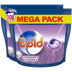 Bold All-in-1 PODS Washing Liquid Laundry Detergent Tablets (54 x 2), Lavender a Bold All-in-1 PODS Washing Liquid Laundry Detergent Tablets (54 x 2), Lavender a