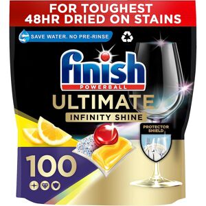 Finish Ultimate Infinity Shine Dishwasher Tablets Bulk, Scent : Lemon, Size 100 Finish Ultimate Infinity Shine Dishwasher Tablets Bulk, Scent : Lemon, Size 100