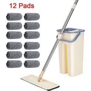Unbranded 360° Flat Squeeze Microfiber Mop & Bucket Set Home Floor Tiles Cleaning + 12 Pad Unbranded 360° Flat Squeeze Microfiber Mop & Bucket Set Home Floor Tiles Cleaning + 12 Pad