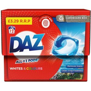 DAZ All-in-1 Pods Washing Capsules, 4 x 261g (12 Washes Each) – Deep Clean, Stai DAZ All-in-1 Pods Washing Capsules, 4 x 261g (12 Washes Each) – Deep Clean, Stai