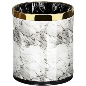 Exogio Trash Can,Marble Pattern 10L Trash Can Bin Buckets Diameter Waste Bins Living Ro Exogio Trash Can,Marble Pattern 10L Trash Can Bin Buckets Diameter Waste Bins Living Ro