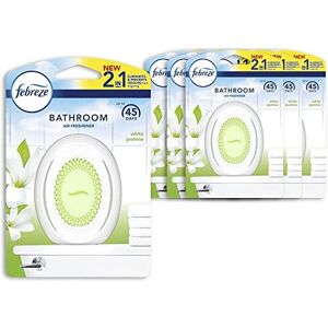 Febreze Bathroom Air Freshener, White Jasmine Scent, 7.5 ml (Pack of 8) Febreze Bathroom Air Freshener, White Jasmine Scent, 7.5 ml (Pack of 8)