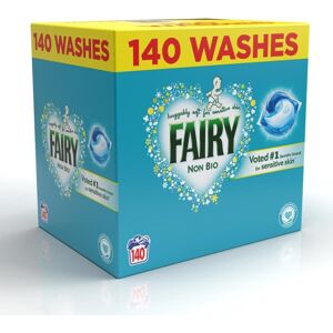 Fairy Non Bio Pods, 140 Count Laundry Capsule Liquid Detergent Fairy Non Bio Pods, 140 Count Laundry Capsule Liquid Detergent