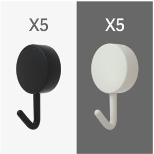 Dechoicelife (a-Black White) 10PCS Self Adhesive Wall Hook Strong Without Drilling Coat Bag B Dechoicelife (a-Black White) 10PCS Self Adhesive Wall Hook Strong Without Drilling Coat Bag B