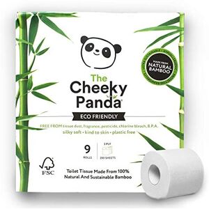 The Cheeky Panda Bamboo Toilet Paper ? 9 Rolls of Toilet Paper Plastic Free Pa The Cheeky Panda Bamboo Toilet Paper ? 9 Rolls of Toilet Paper Plastic Free Pa