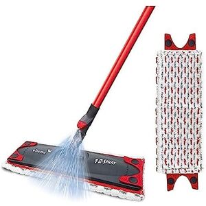 Vileda 1-2 Spray Mop, Microfibre Flat Floor Spray Mop with Extra Head Replacemen Vileda 1-2 Spray Mop, Microfibre Flat Floor Spray Mop with Extra Head Replacemen