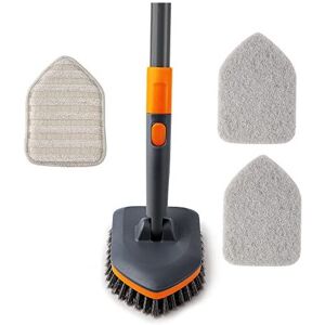REECOO Shower Scrubber,Scrubbing Brush with Long Handle(132 cm),CLEANHOME 3 Different F REECOO Shower Scrubber,Scrubbing Brush with Long Handle(132 cm),CLEANHOME 3 Different F